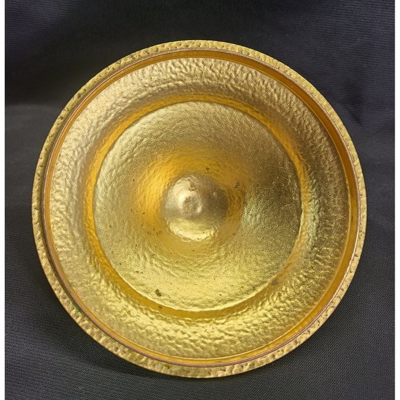 Hollywood regency style gold and glass gems dresser jar - Picture 8 of 10